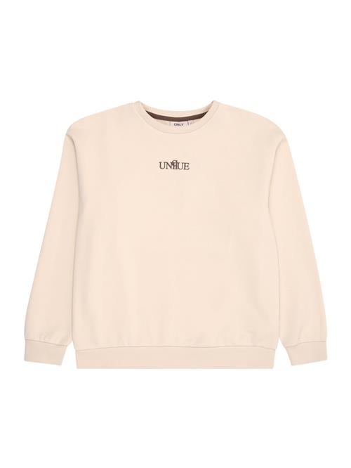 Se KIDS ONLY Sweatshirt 'KOGLEONORA'  choko / stone ved About You