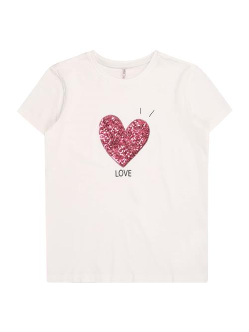 KIDS ONLY Bluser & t-shirts 'KOGCANDY'  vinrød / sort / hvid