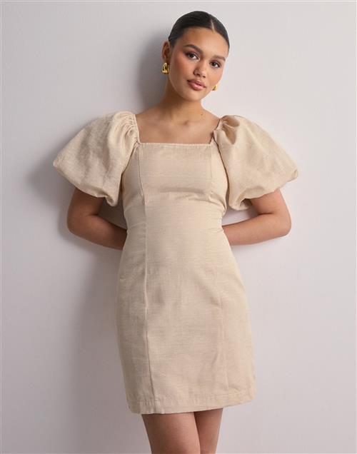 Selected Femme - Beige - Slffirmina 3/4 on Off Short Dress B