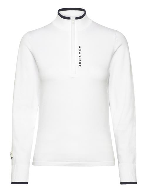 Knitted Half Zip Röhnisch White