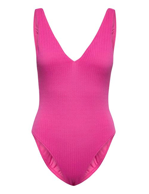 Seadive Deep V Neck Piece Seafolly Pink