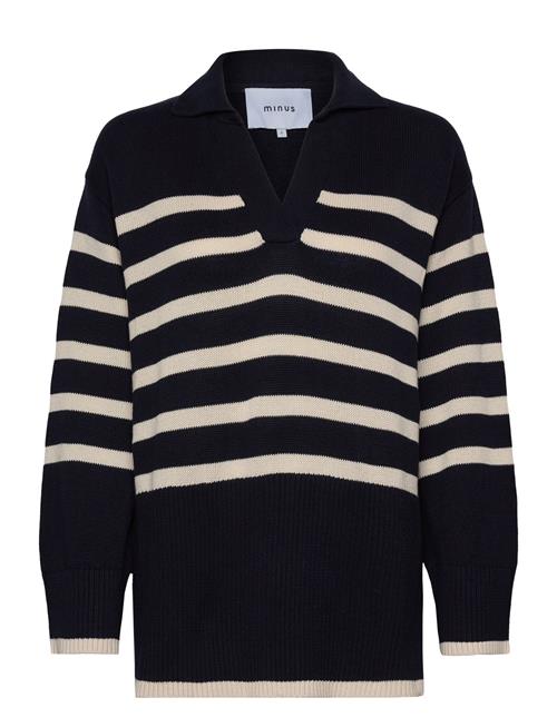 Leonie Collar Knit Pullover Minus Navy