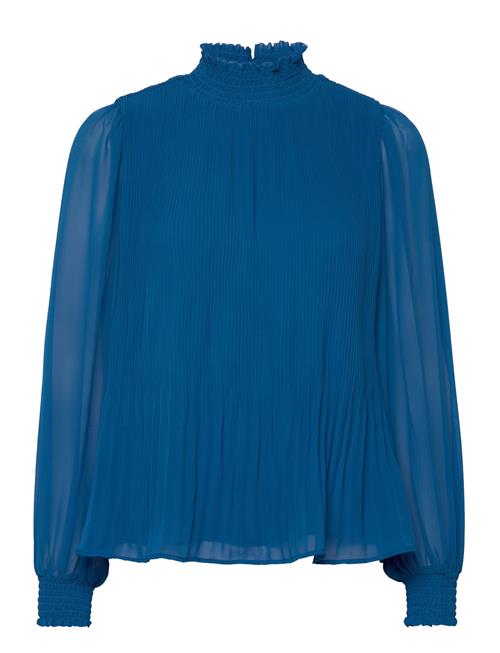 Minus Msmia High Neck Smock Blouse Minus Blue