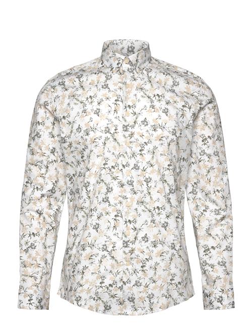 Aop Floral Shirt L/S Lindbergh Cream