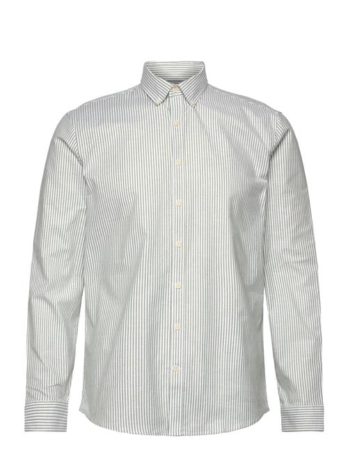 Striped Superflex Oxford L/Sstriped Superflex Oxford L/S Lindbergh Khaki