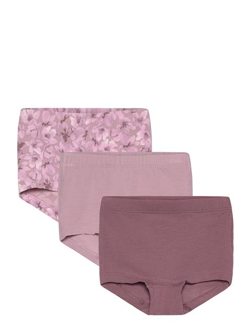 Nmftights 3P Mauve Flower Noos Name It Pink