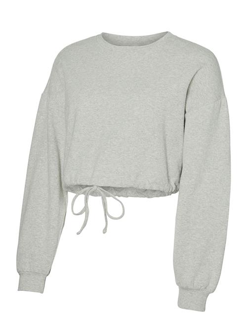 Mamalicious Mlmanon L/S Crop Sweat Top Mamalicious Grey