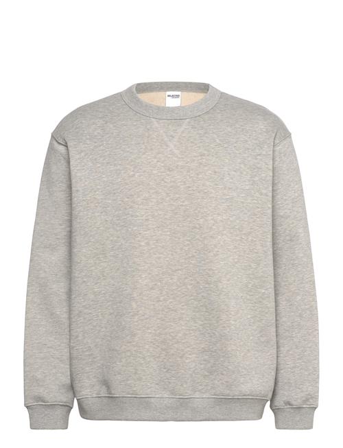 Slhrelax-Sigurd Crew Neck Sweat Selected Grey