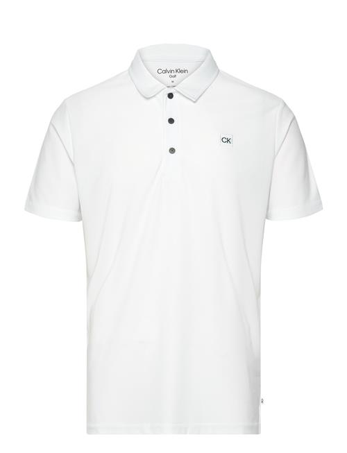 Calvin Klein Golf Classic Polo With Woven Badge Calvin Klein Golf White