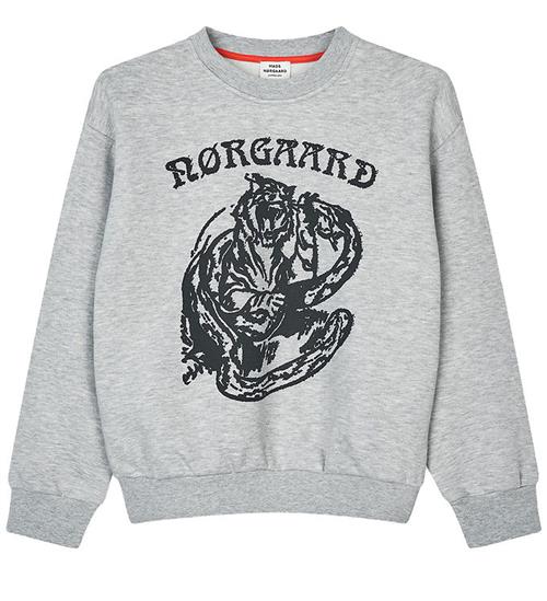 Mads Nørgaard Sweatshirt - Sonar - Lysegråmeleret