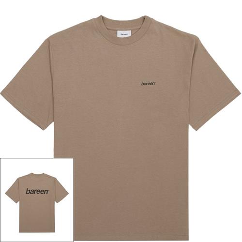 Bareen Box Fit Heavy Tee Logo Mocha