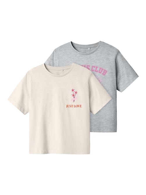 NAME IT Bluser & t-shirts 'NKFBETRIA'  beige / grå / orange / pink