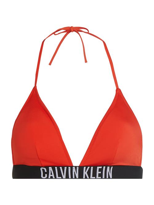 Calvin Klein Swimwear Bikinioverdel  orangerød / sort / offwhite