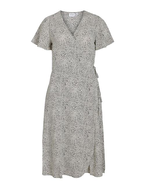 Vilovie S/S Wrap Midi Dress/Su - Vila Beige