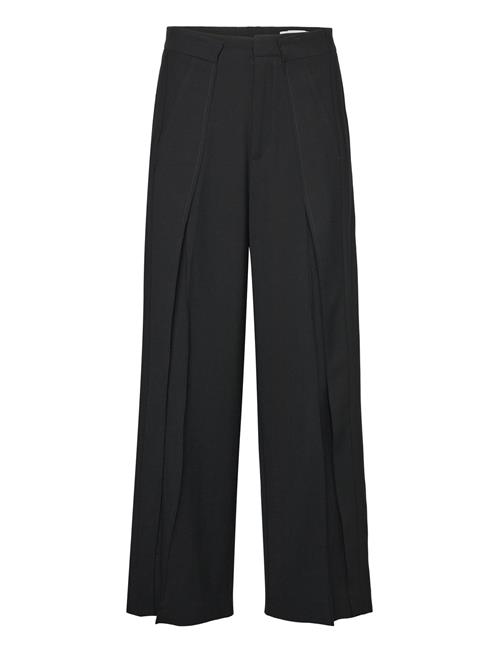 Hope Overlap Wide-Leg Trousers Hope Black