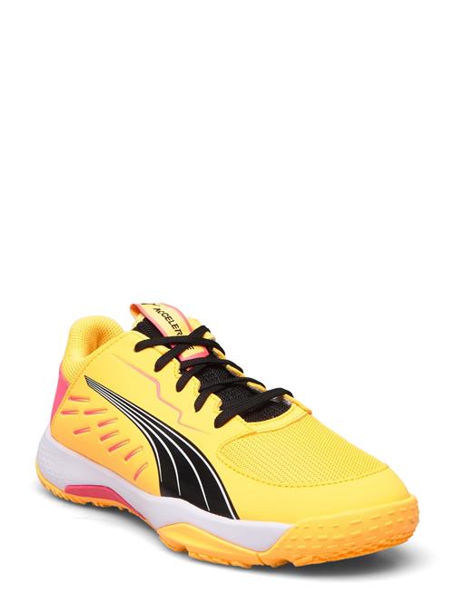 Se PUMA Accelerate Jr PUMA Yellow ved Booztlet