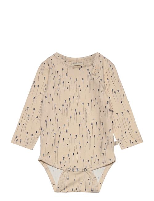 Body L/S Printed Petit Piao Beige