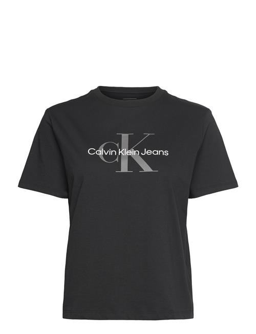 Calvin Klein Jeans Ss Monologo Crewneck Tee Calvin Klein Jeans Black