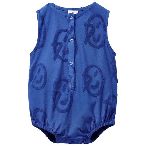Wynken Mini Romper I Jersey Klein Blue Logos 18 months  Blå  18 måneder  Unisex