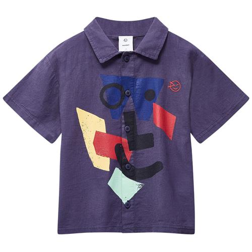 Wynken Camp Skjorte Navy 4 Y  Marineblå  4 år  Unisex