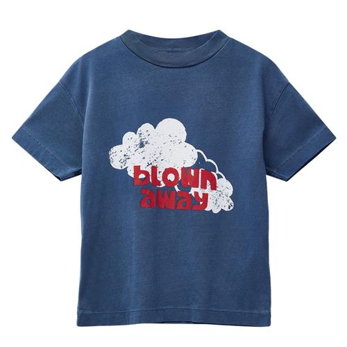 Wynken Kite T-shirt Blown Away Navy 3 Y  Marineblå  3 år  Unisex