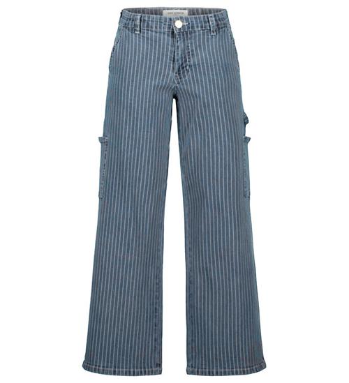 Sofie Schnoor Girls Jeans - Light Blue Stribet