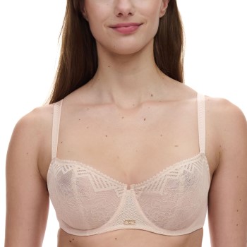 Chantelle Bh Origins Lace Unlined Demi Bra Beige nylon D 90 Dame