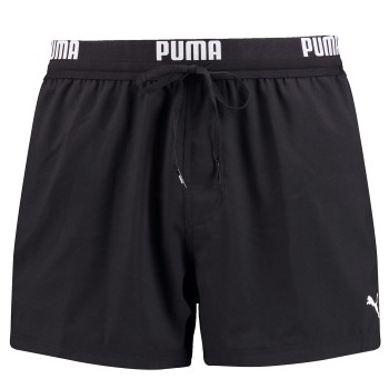 Puma Badebukser Logo Short Length Swim Shorts Sort polyester X-Small Herre