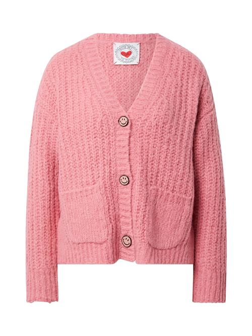 Frogbox Oversized cardigan  abrikos / lys pink / sort