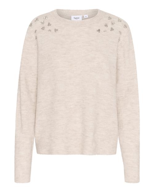 SAINT TROPEZ Pullover 'Zanika'  beige-meleret