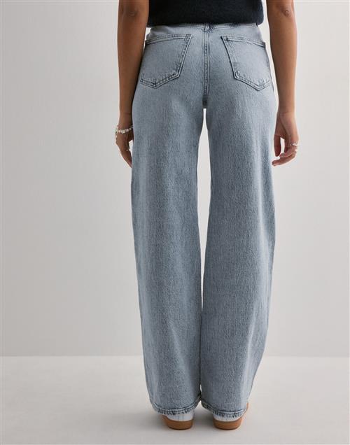 Se Vero Moda - Blå - Vmtessa Hr Wide Str Jeans RA339 Ga ved Nelly