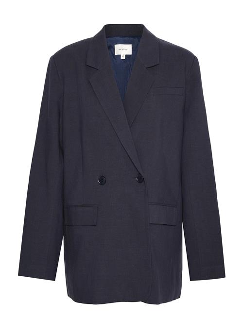 Gestuz Lizagz Linen Blazer Noos Gestuz Navy