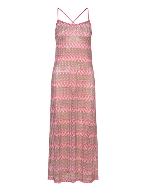 Mango Geometric Pattern Dress Mango Red