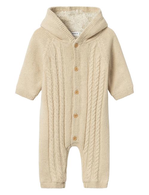 Nbnosuit Ls Knit Wholesuit Name It Cream