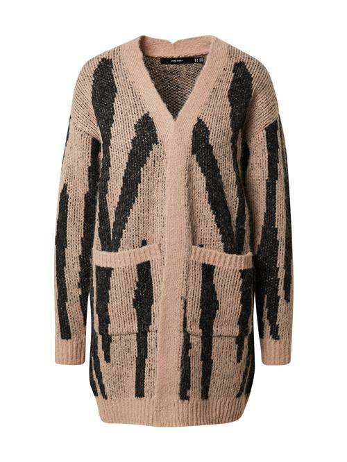 VERO MODA Cardigan 'ZELMA'  brun / sort