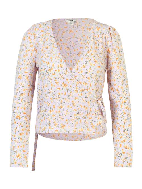 Monki Bluse  gylden gul / lysegrøn / pastellilla