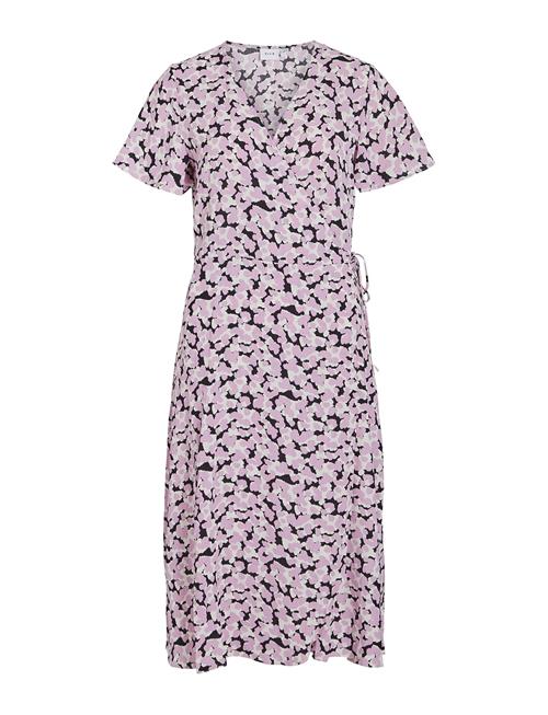 Vila Vilovie S/S Wrap Midi Dress - Noos Vila Purple