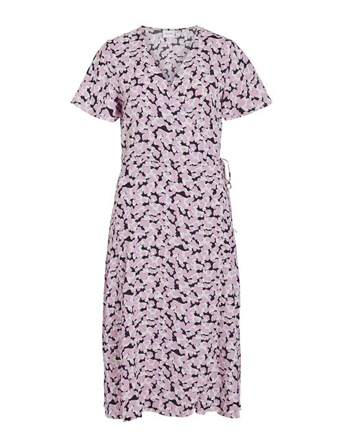 Vilovie S/S Wrap Midi Dress/Su - Vila Purple