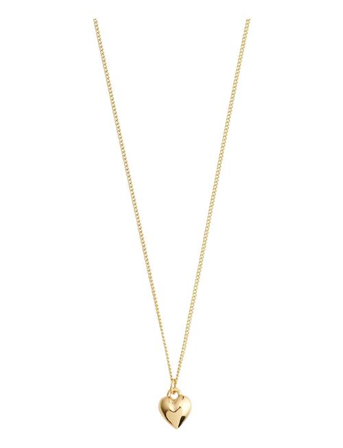 Pilgrim Afroditte Recycled Heart Necklace Pilgrim Gold