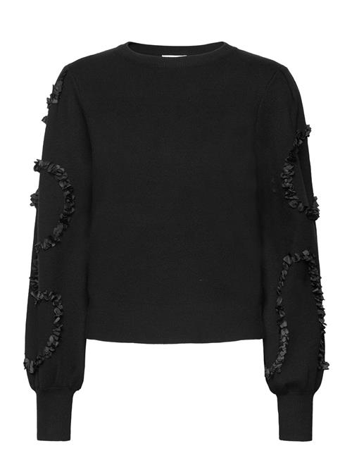 Objdidi L/S O-Neck Knit Pullover 129 Object Black