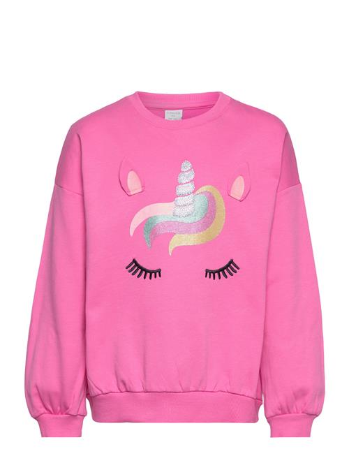 Lindex Sweatshirt Over S Unicorn Lindex Pink