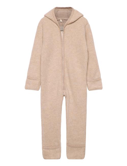 Huttelihut Pram Suit Ears Soft Wool Huttelihut Beige