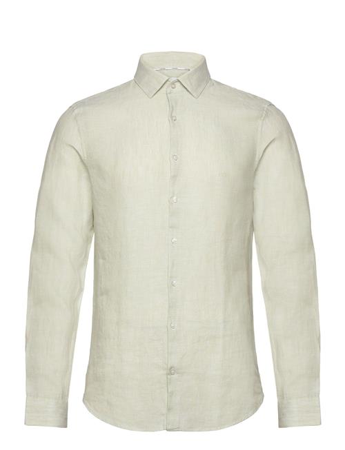 Calvin Klein Linen Solid Slim Shirt Calvin Klein Green