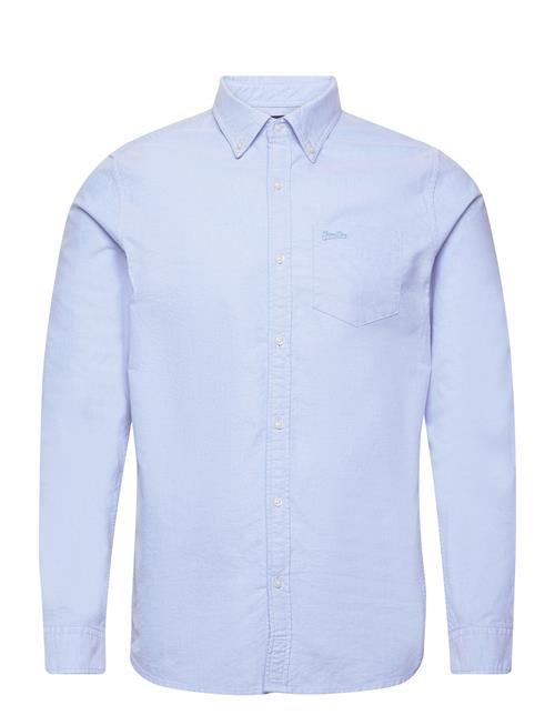 Cotton L/S Oxford Shirt Superdry Blue