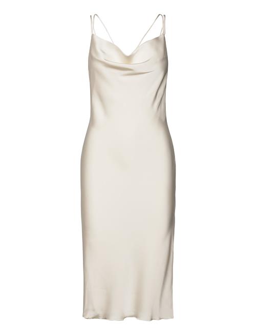 ROTATE Birger Christensen Sateen Midi Dress ROTATE Birger Christensen White