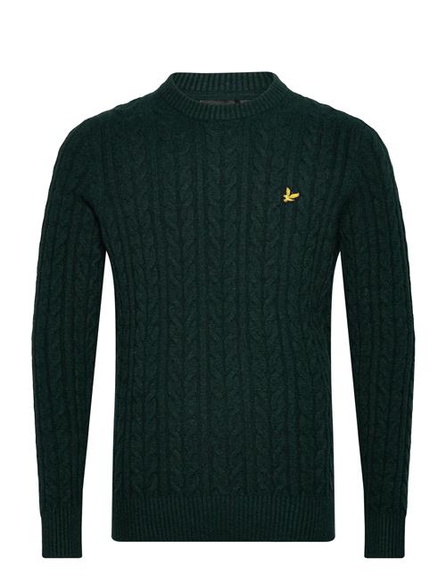 Cable Crew Neck Jumper Lyle & Scott Green