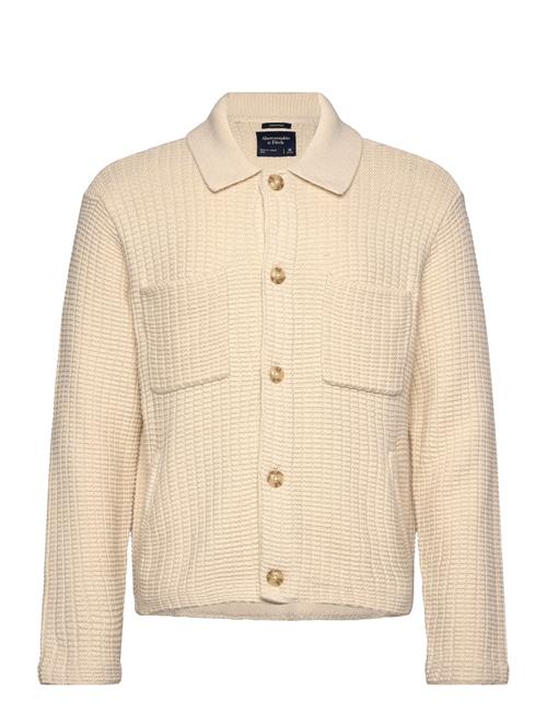 Abercrombie & Fitch Anf Mens Sweaters Abercrombie & Fitch Cream