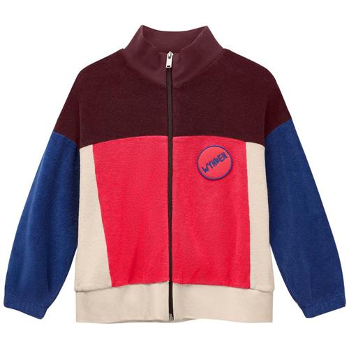 Wynken Keel Cardigan Med Lynlås Red Setting Sun 3 Y  Rød  3 år  Unisex