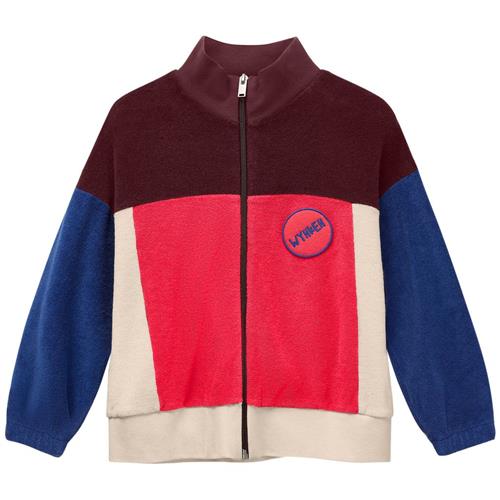 Wynken Keel Cardigan Med Lynlås Red Setting Sun | Rød | 4 years