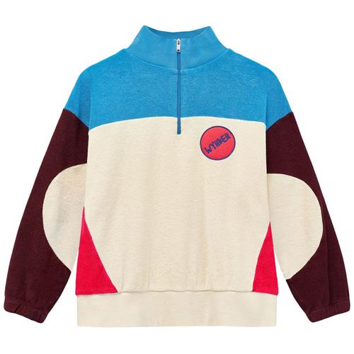 Wynken Keel Sweater Ecru  Strong Blue 3 Y  Creme  3 år  Unisex